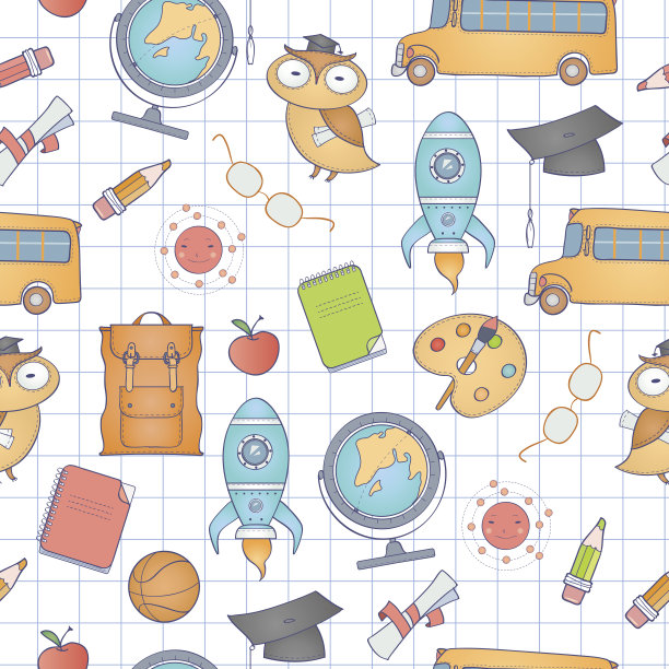 无缝的学校模式。图片下载
