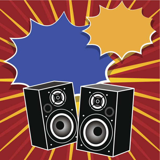 扬声器抽象背景图片下载