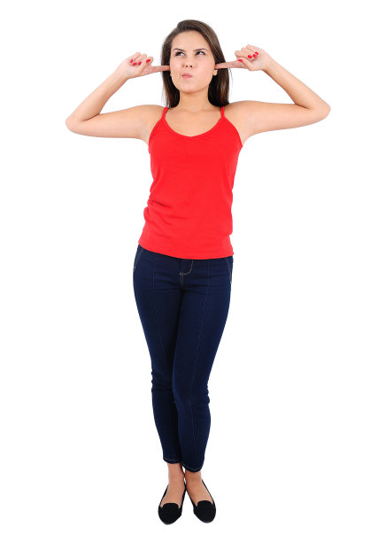 孤立的随意的女孩图片下载