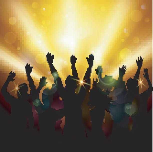 俱乐部里的派对人群图片下载