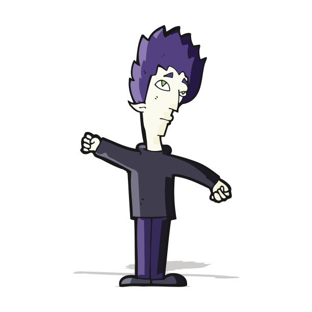 卡通吸血鬼的人图片下载