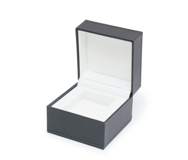 打开黑色礼品盒孤立在白色图片下载