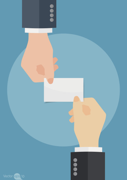 拿着名片图片下载