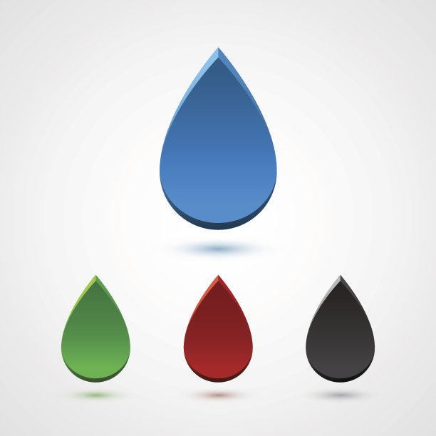 一套抽象的3d彩色滴图片下载