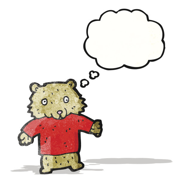 卡通小熊穿t恤图片下载