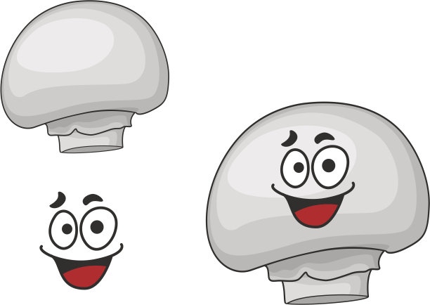 快乐食用白香菇图片下载