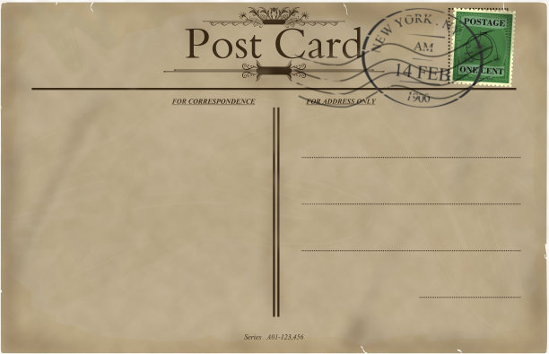 老式明信片图片下载