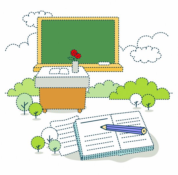 插图的教育图片下载