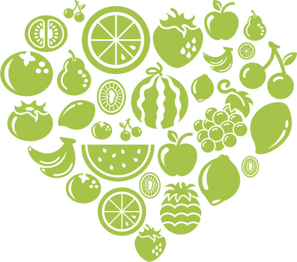 心形水果图标图片下载