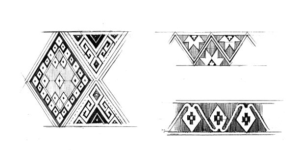 原生图形模式手绘插图在黑色和白色图片下载