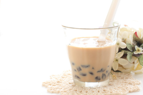 台湾菜，珍珠茶素材图片