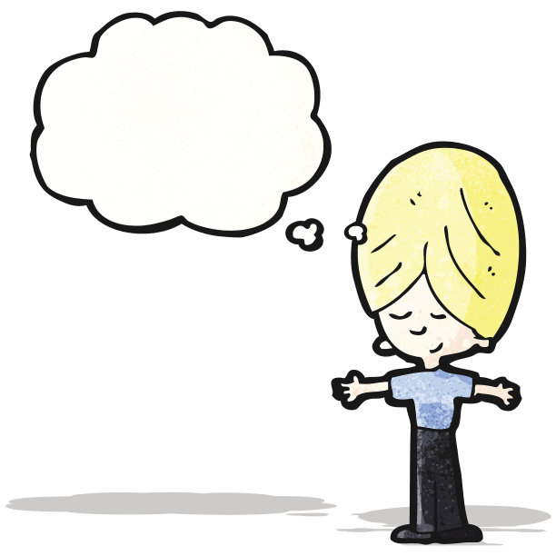 卡通的金发男孩图片下载