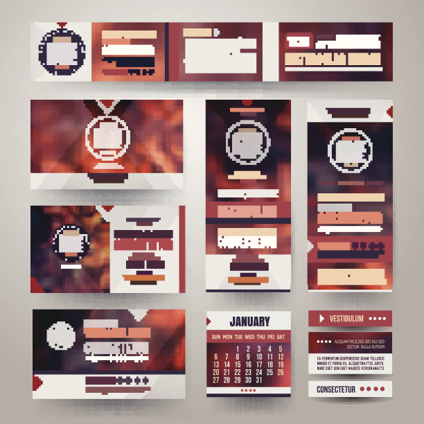 矢量企业标识模板图片下载