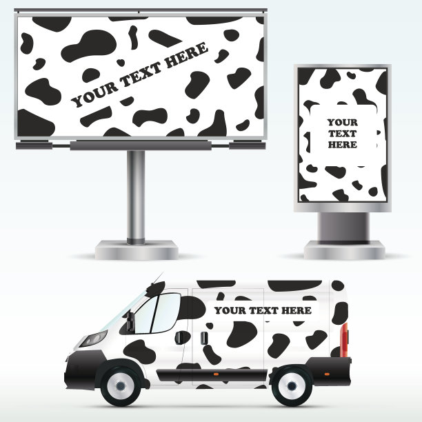 户外广告的模板。图片下载