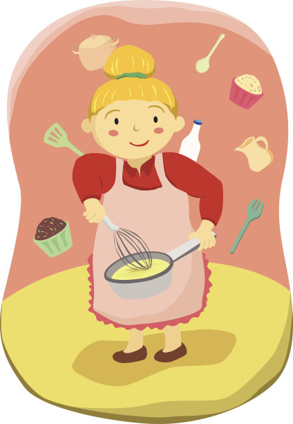 妈妈做饭图片下载