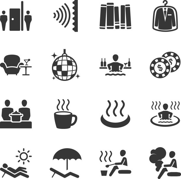 酒店设施图标设置02图片下载