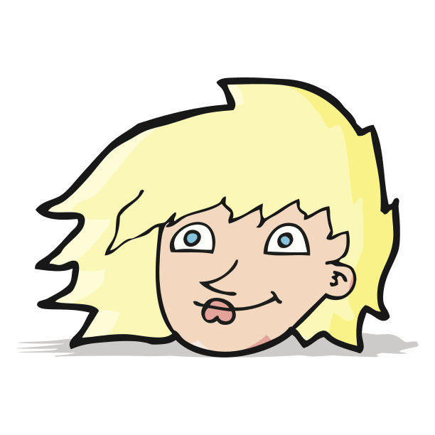 卡通女性面部图片下载