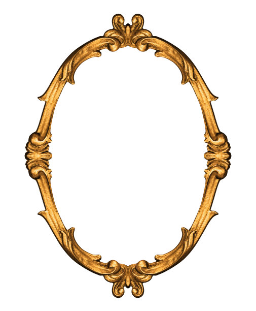 复古框架孤立在白色图片下载
