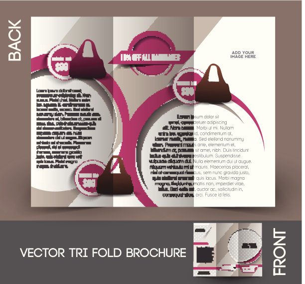 袋店三折宣传册图片下载