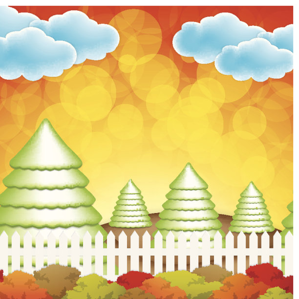 秋天的花园图片下载