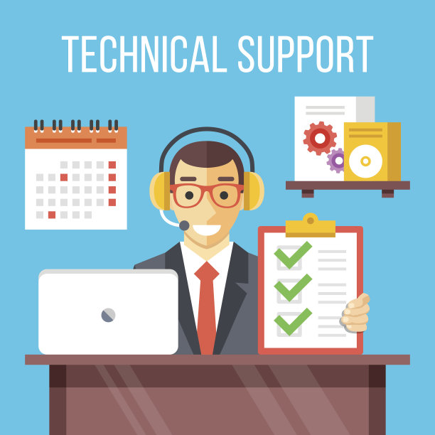 技术支持专员在工作。办公室呼叫中心座席图片下载