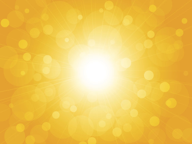 夏天明亮模糊射线黄色背景素材图片