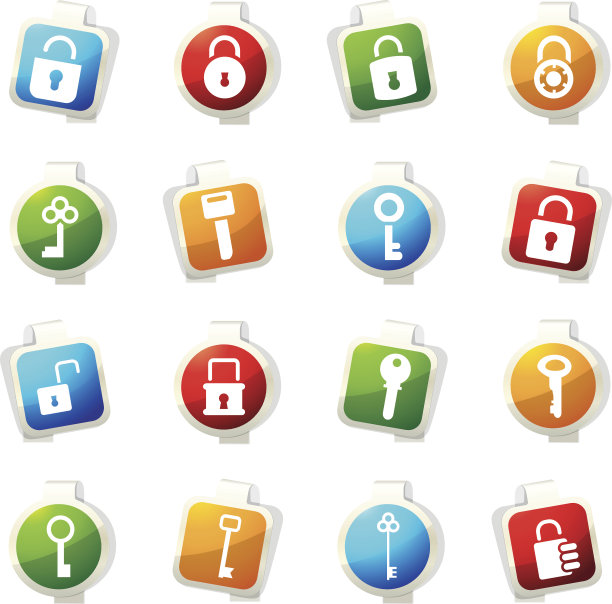 锁定和关键图标设置图片下载