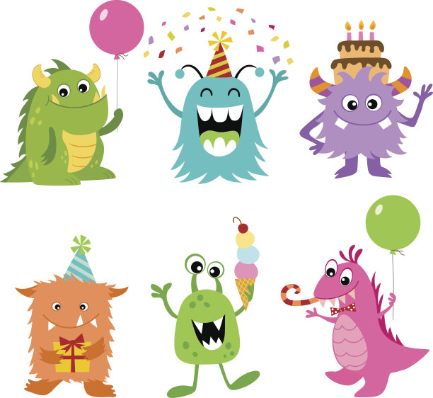 生日的怪物素材图片