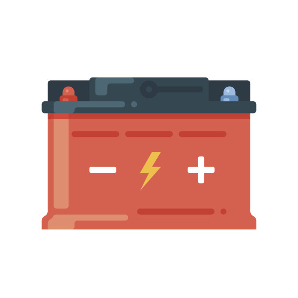 汽车电池图标。蓄电池的象征图片下载