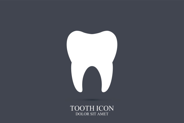 牙齿矢量图标模板。医疗设计。牙医的办公室图片下载