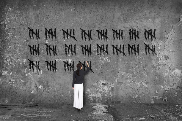 墙上的计数标记图片下载