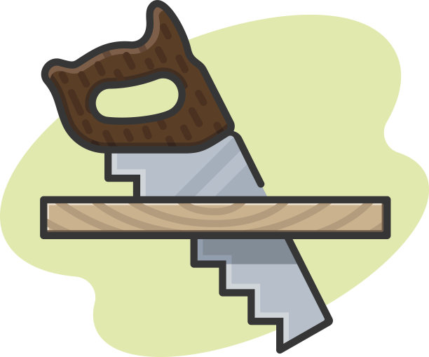 锯一块木板图片下载