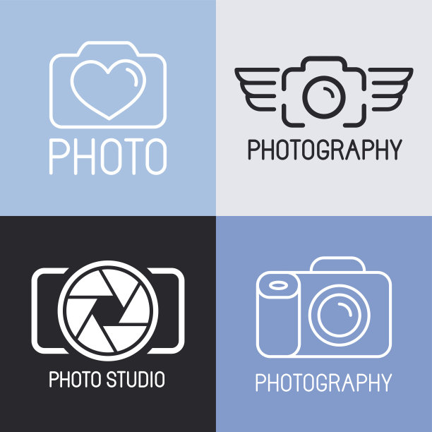 向量摄影标志集图片下载