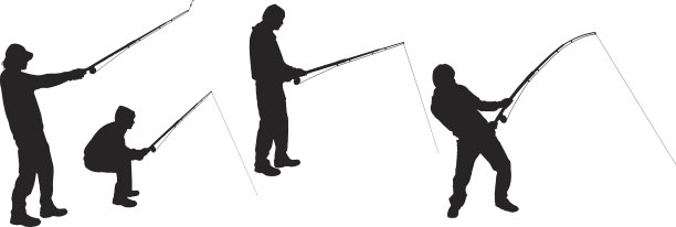 一个人的矢量剪影。图片下载