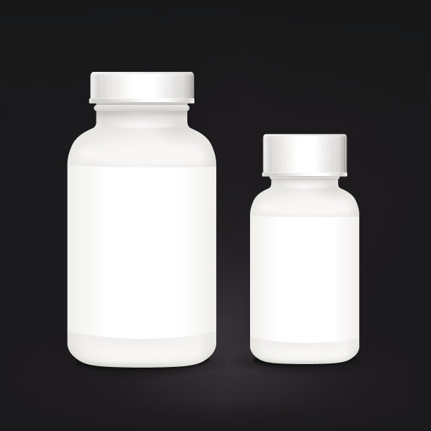 白色塑料医疗容器套装图片下载