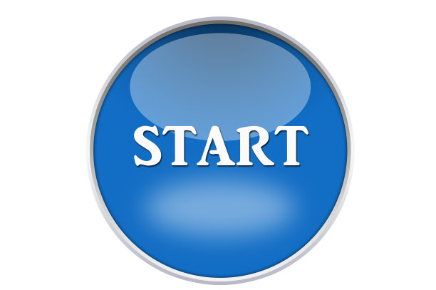 开始按钮-库存图像图片下载