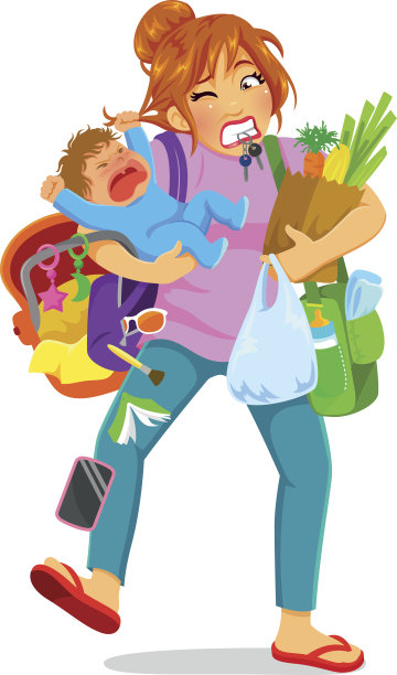 重载的妈妈素材图片