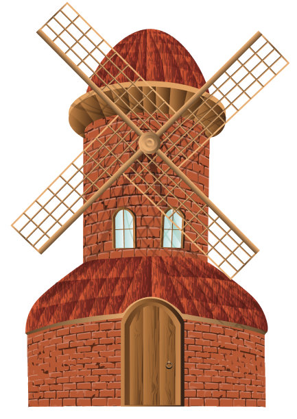 古老的风车图片下载