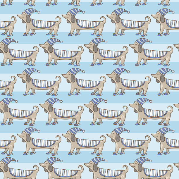 腊肠可爱斑纹狗图片下载