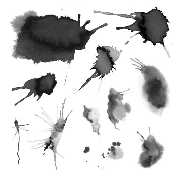 黑色墨水包- 01素材图片