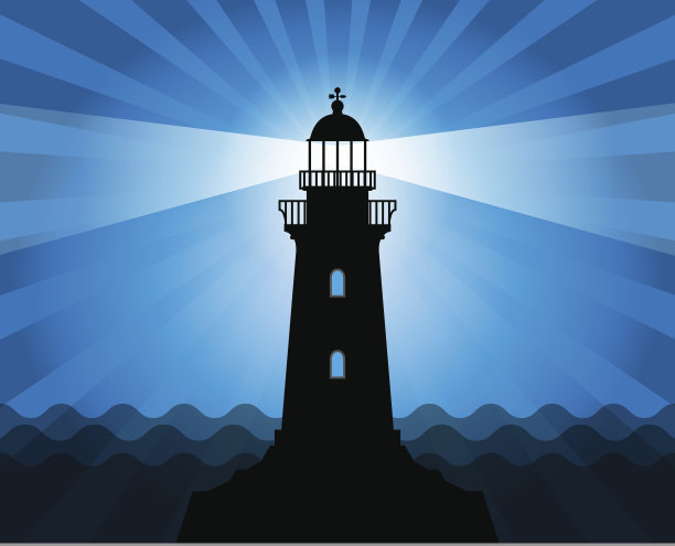 灯塔轮廓图片下载