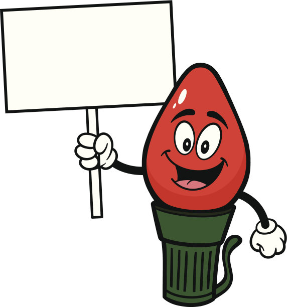 圣诞标志灯图片下载