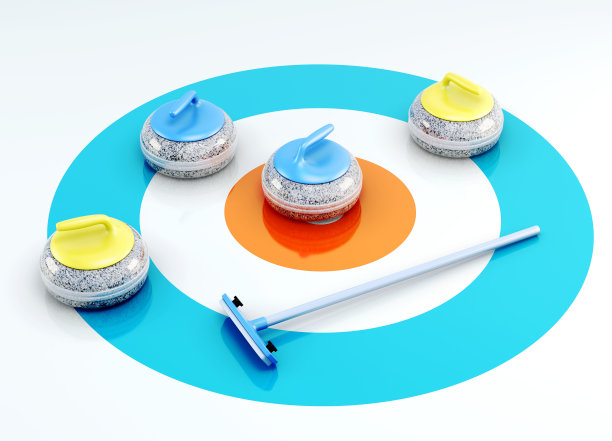 冰上的石头和刷子。3 d渲染图像图片下载