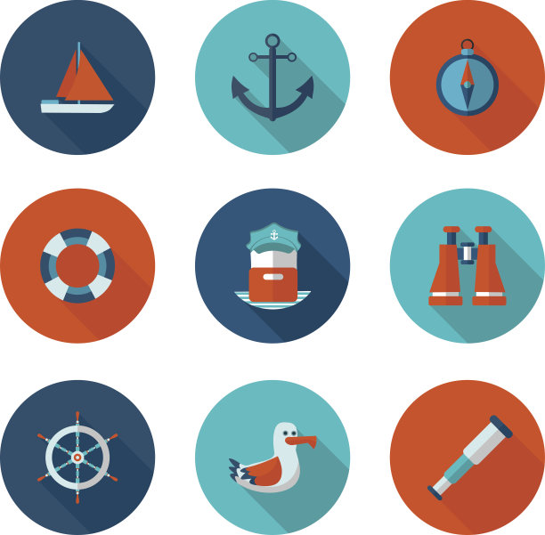 扁平图标游艇会图片下载