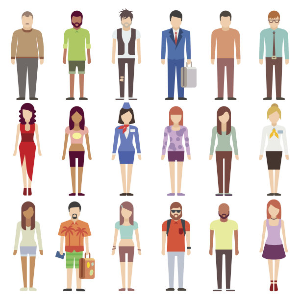 人在便装平图标设置图片下载