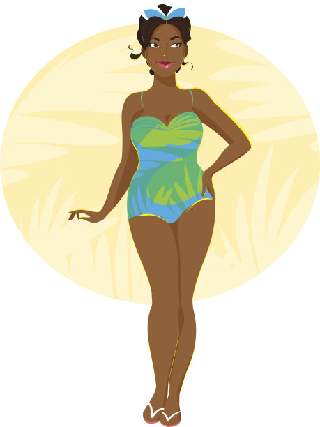 女人穿着泳衣图片下载