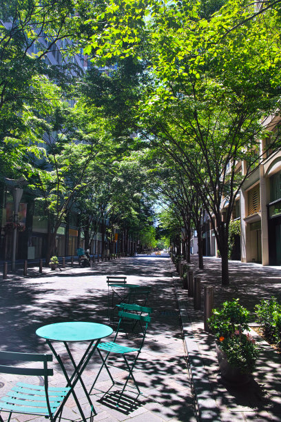 清新的东京商业区图片下载