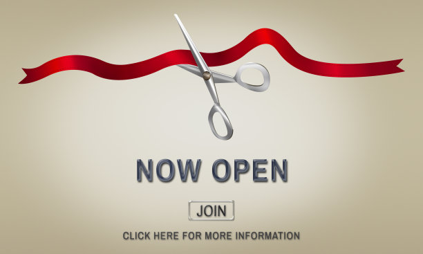 新商业剪彩庆祝活动概念图片下载