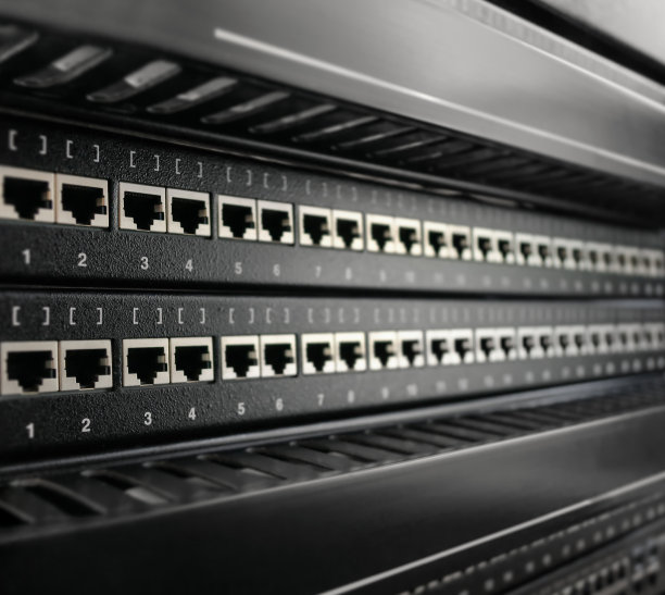 网络RJ-45补丁面板图片下载