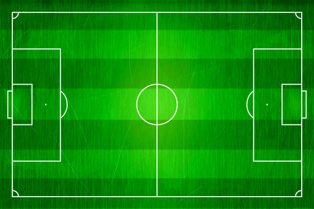 俯视图横线足球场，足球场。图片下载